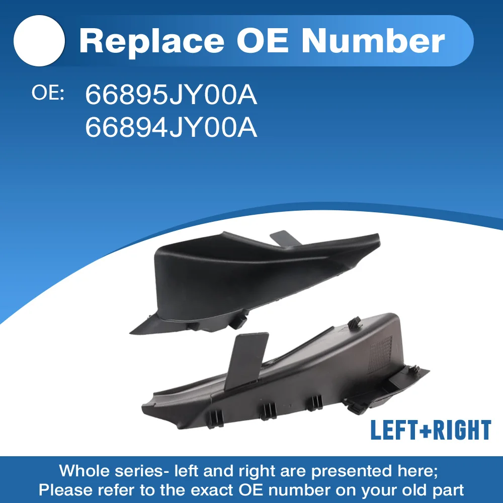 

2pcs Front Corner Wiper Cover Left and Right 66895JY00A 66894JY00A For Renault Koleos HY 2007-2016 Car accessories ﻿