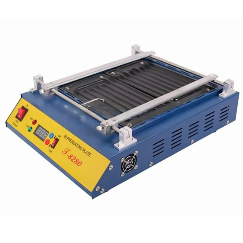 220V Or 110V Puhui T8280 PCB Preheater IR Plate-8280 IR-Preheating Oven 0-450Degree Celsius Solder Repair