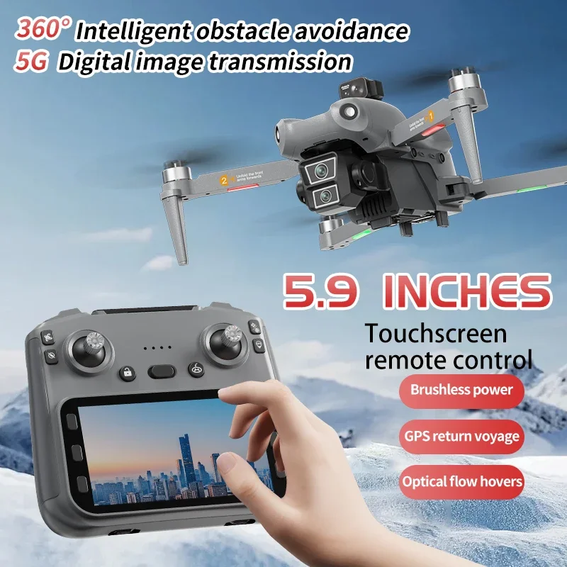L300 MAX Profesional Drone 4K HD With Large Color Screen 5G GPS WIFI FPV Camera Brushless RC Quadcopter Dron Toys 3KM 28min view 2