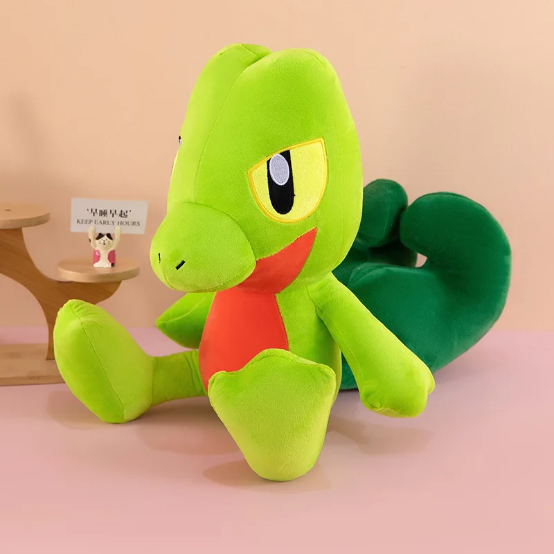 35/60cm Treecko Pokemon Plush Toys Anime Doll Cartoon Frog Large Pokémon Plushie Kawaii Stuffed Gift for Kids Xmas Birthday
