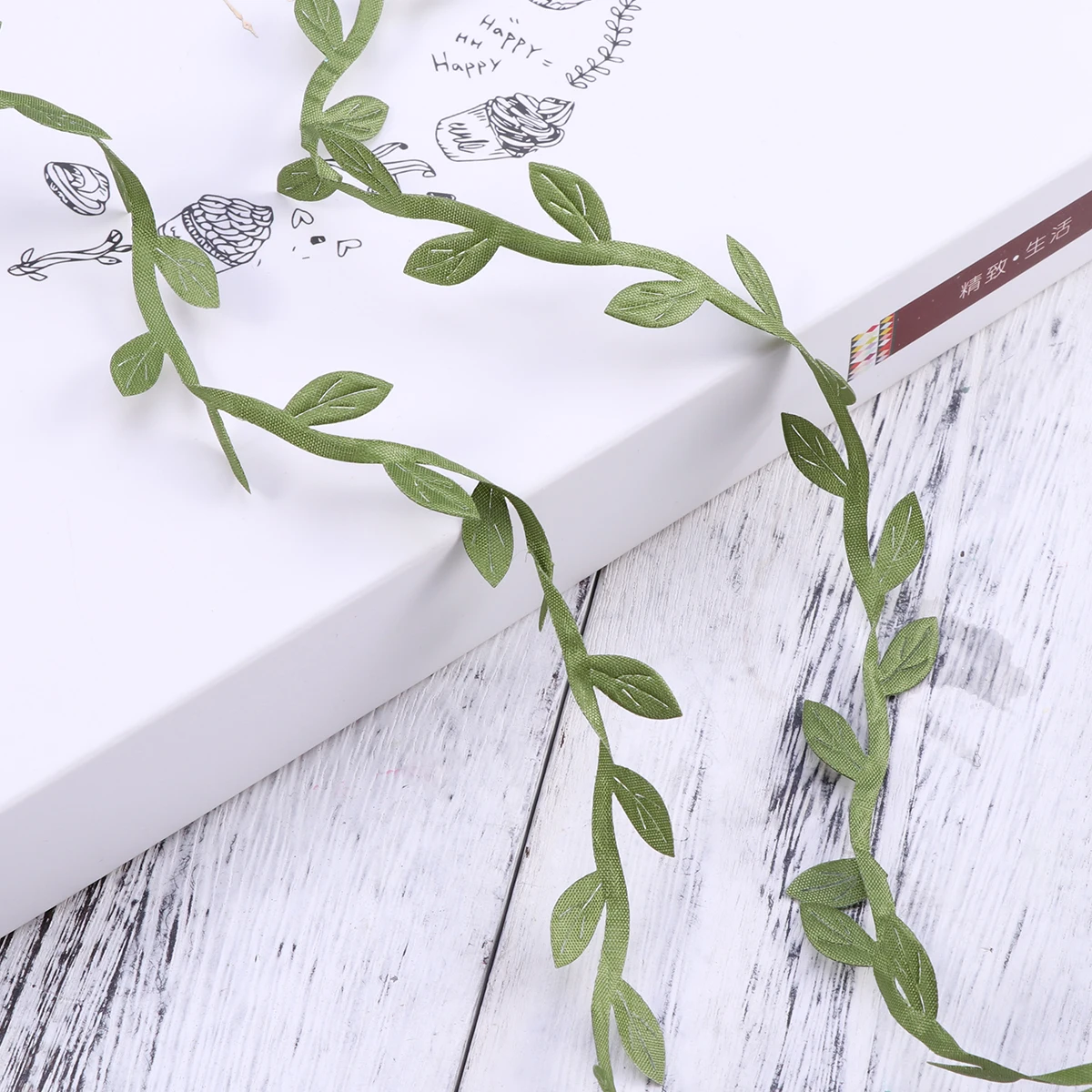 

20m Artificial Leaves Garland Vine Bright Color Cloth Material Home Wall Wedding Birthday Party Decor Leaves Ribbon