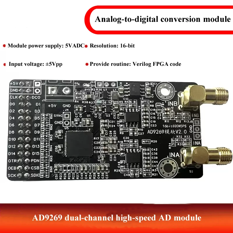 AD9269 16-Bit 80M Sampling ADC Module FPGA Development Board