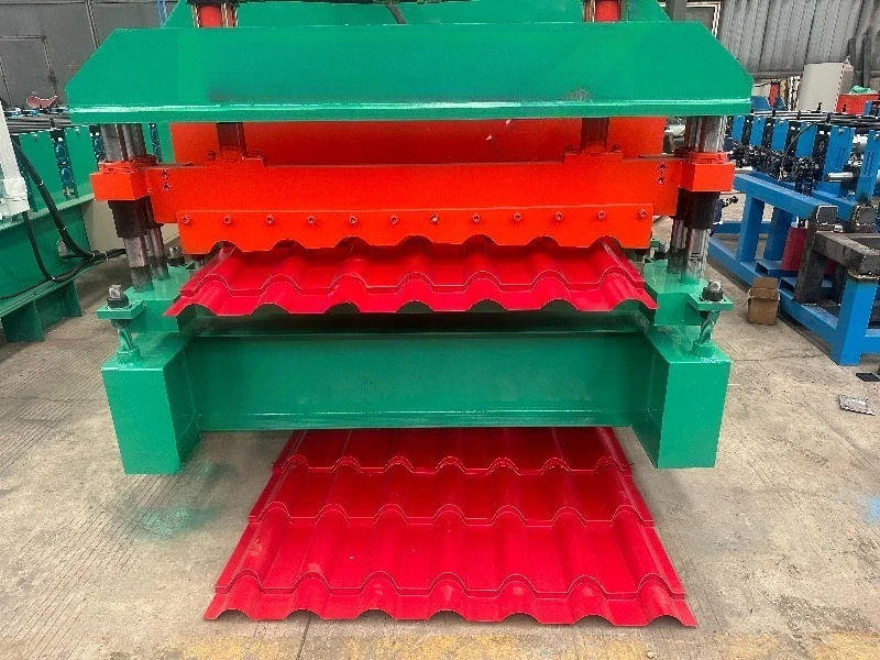 Popular bamboo roof tile long span roll forming machine in Nigeria