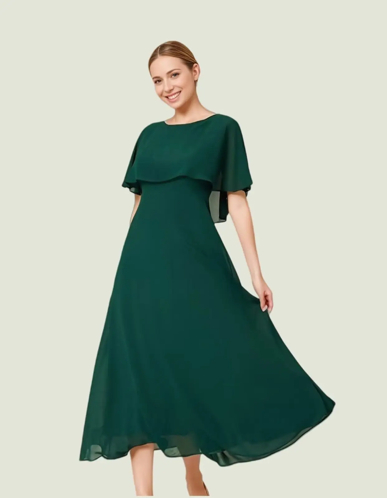 

Платья для матери невесты длиной до пола для женщин, свадебное шифоновое вечернее платье с рукавами