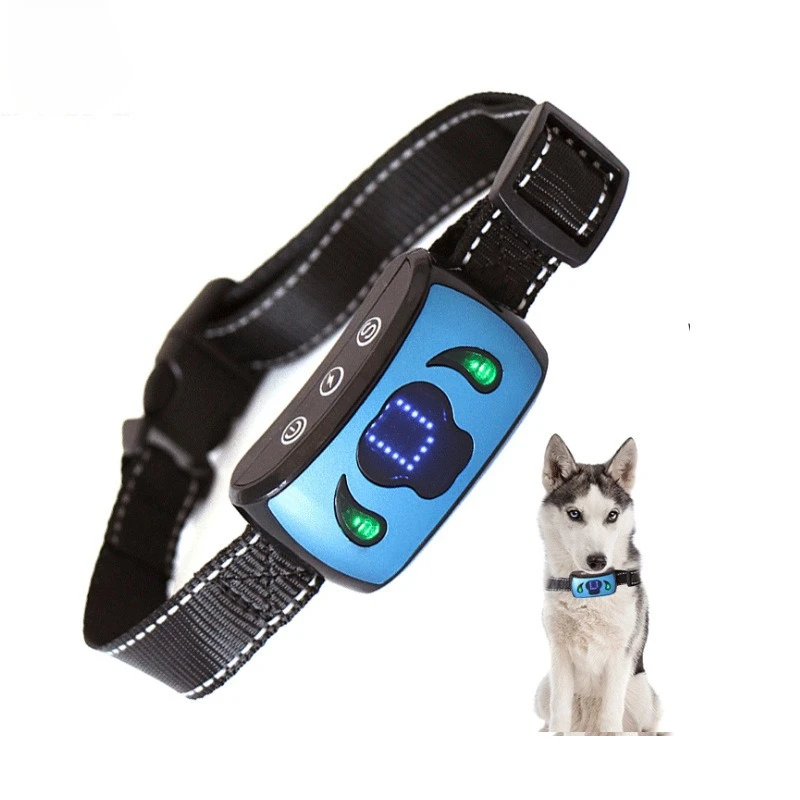 

Новый тренажер для собак, зарядное автоматическое устройство для лая, тренажер с голосовой активацией для домашних животных, вибрационный ошейник, тренировочные принадлежности против лая