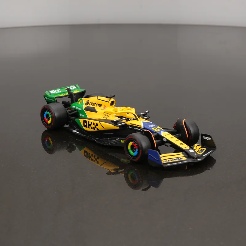 In Stock New 2024 Bburago F1 Mclaren Mcl38 Monaco Grand Prix Version Diecast Mclaren #4 #81 Lando Norris Car Custom Toy Kid Gift