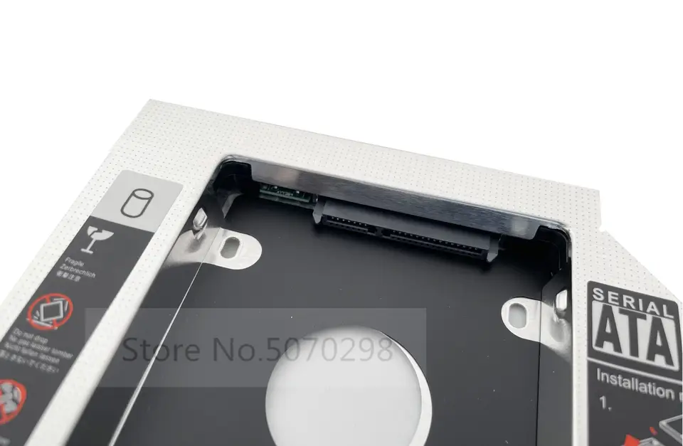 12.7mm 2nd HDD SSD Hard Drive Optical bay Caddy Frame Adapter for