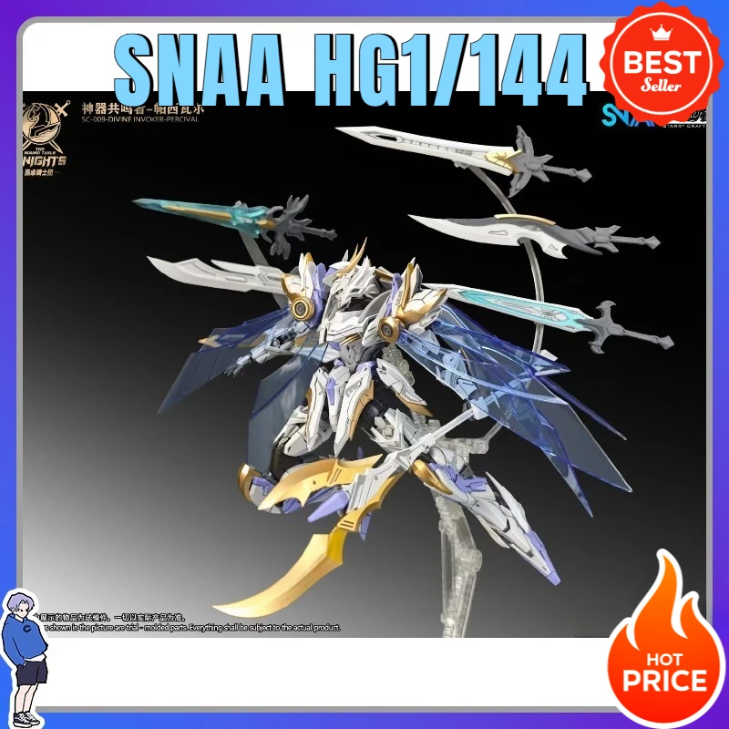 

New Hot Original Snaa Hg 1/144 Sc-009 Divine Invoker-Percival Deluxe Edition Model Kit The Round Table Knights Action Figure Toy