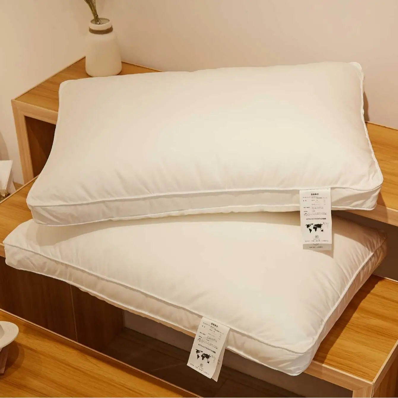 

Five-Star Hotel Quality Polyester Fiber Pillow Soft Silk Low Medium High Adjustable Support for Office Use Non-Breathable