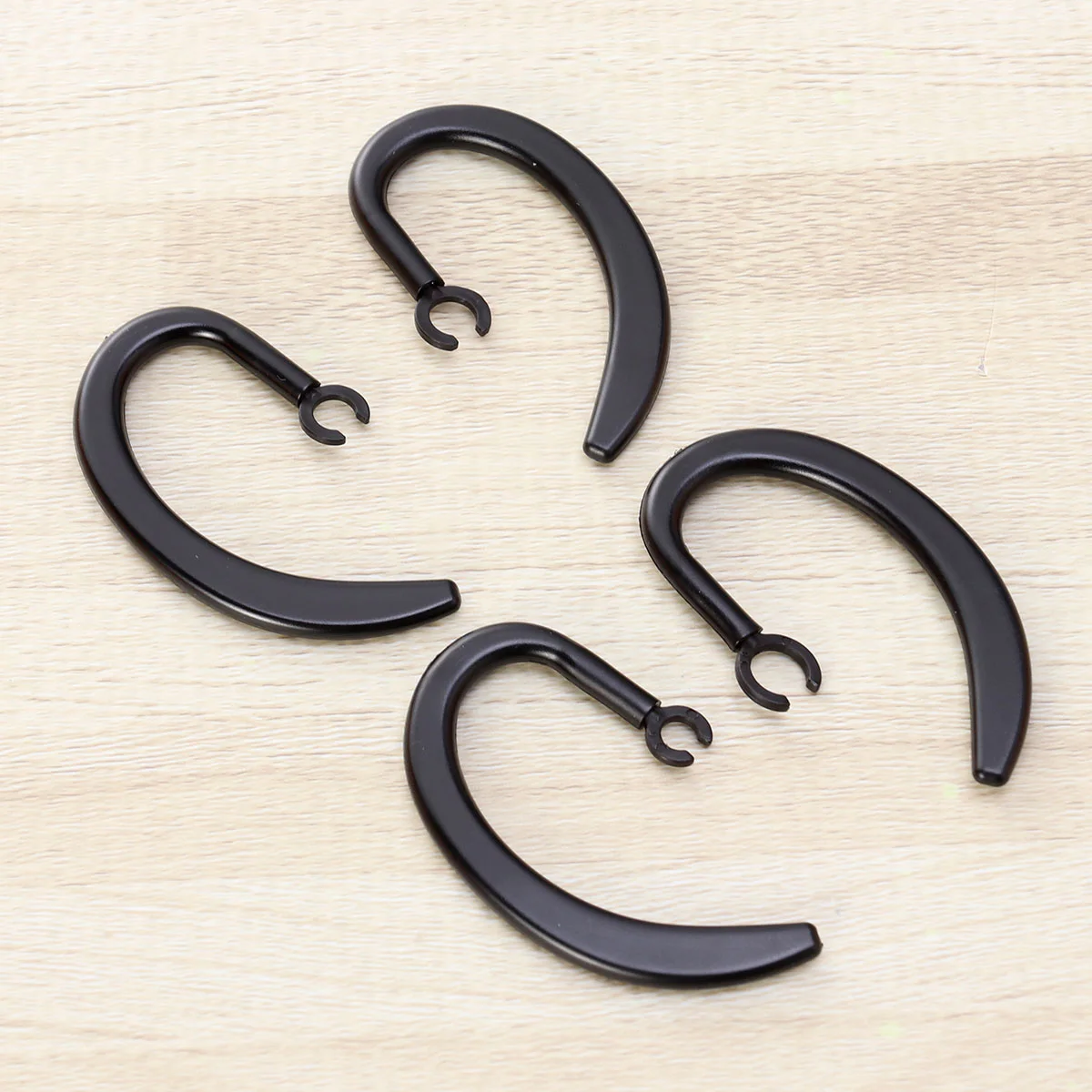 12 PCS/Set Headset Ear Hook Headphone Hooks for Earbuds Headphones Black