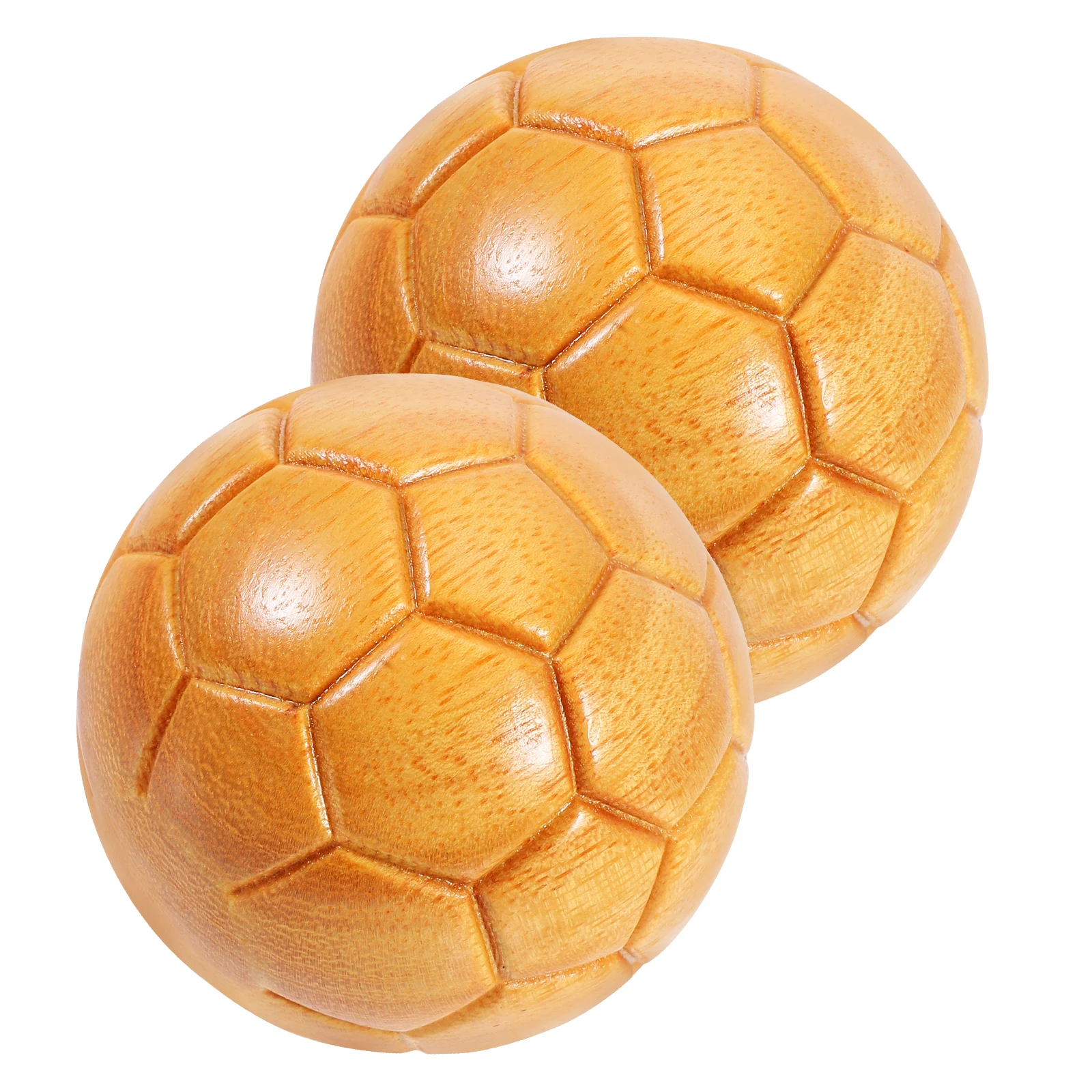 

2Pcs 47mm Football Inspired Hand Exercise Balls Durable Portable Relaxation Therapy Grip Strength Decorative Office Use