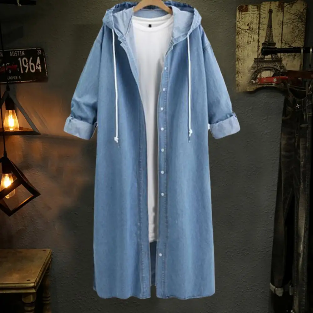 Women Coat Long Cardigan Single-breasted Soft Comfortable Hooded Solid Color Ankle Length Long Sleeve Winter Jacket For Winter