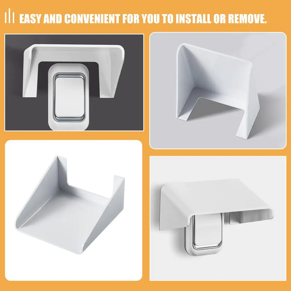 4 Pcs Doorbell Waterproof Cover Outdoor Protector Plastic Box Rainproof Flame Retardant PP