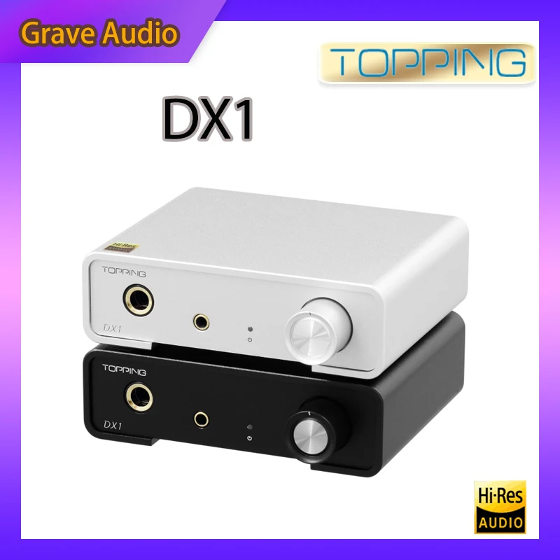 

Мини-декодер TOPPING DX1, Настольный усилитель для наушников AK4493SEQ DAC, усилитель выходной мощности 280 МВт x2, подходит для высокочувствительных устройств EMS