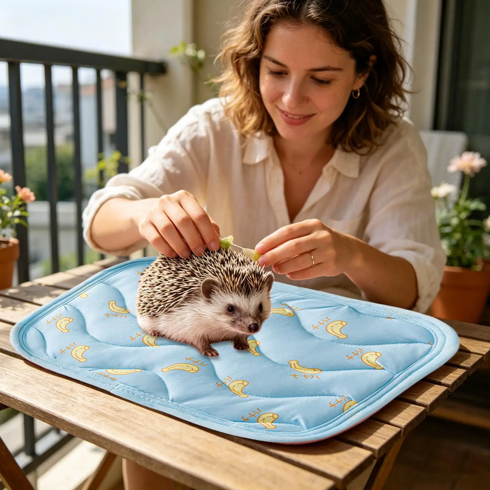 Small Pet Cooling Mat Washable Sleeping Pad Guinea Pig Rabbits Hamster Hedgehog Cool Blanket Summer Chill Bed Travel Home view 3