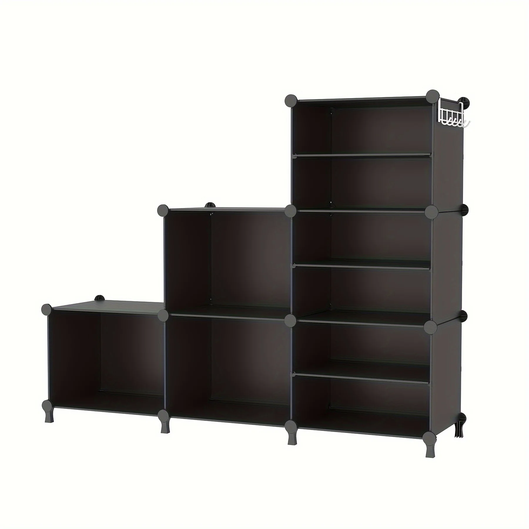 

Closet Organizer 6 Cube Storage Shelves Portable Closet Clothes Organizers And Storage Stackable Cubby Shelving for Closet Bedroom Living Room Office, Mounted Closet Systems