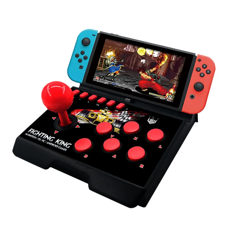 

For Switch Action Fighting Game Joystick With Stand for Plug and Play Without Setting, Suitable for Games Street Fighter