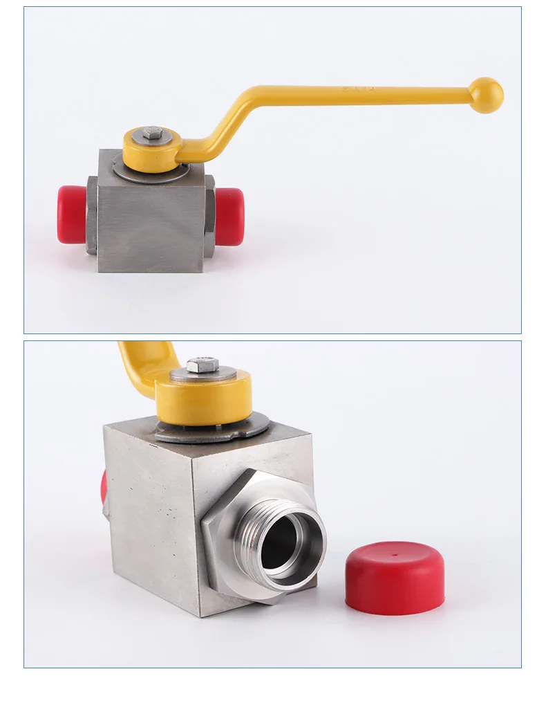 KHB-22LR stainless steel hydraulic valve welded pipe butt welded high pressure ball valve