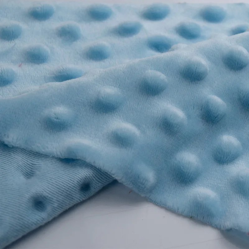 3/5/10yard Polka Dots Minky Velvet Fabric Dimple Fleece Plush Fabric Material,For Toys,Doll and Blanket,By the Yard