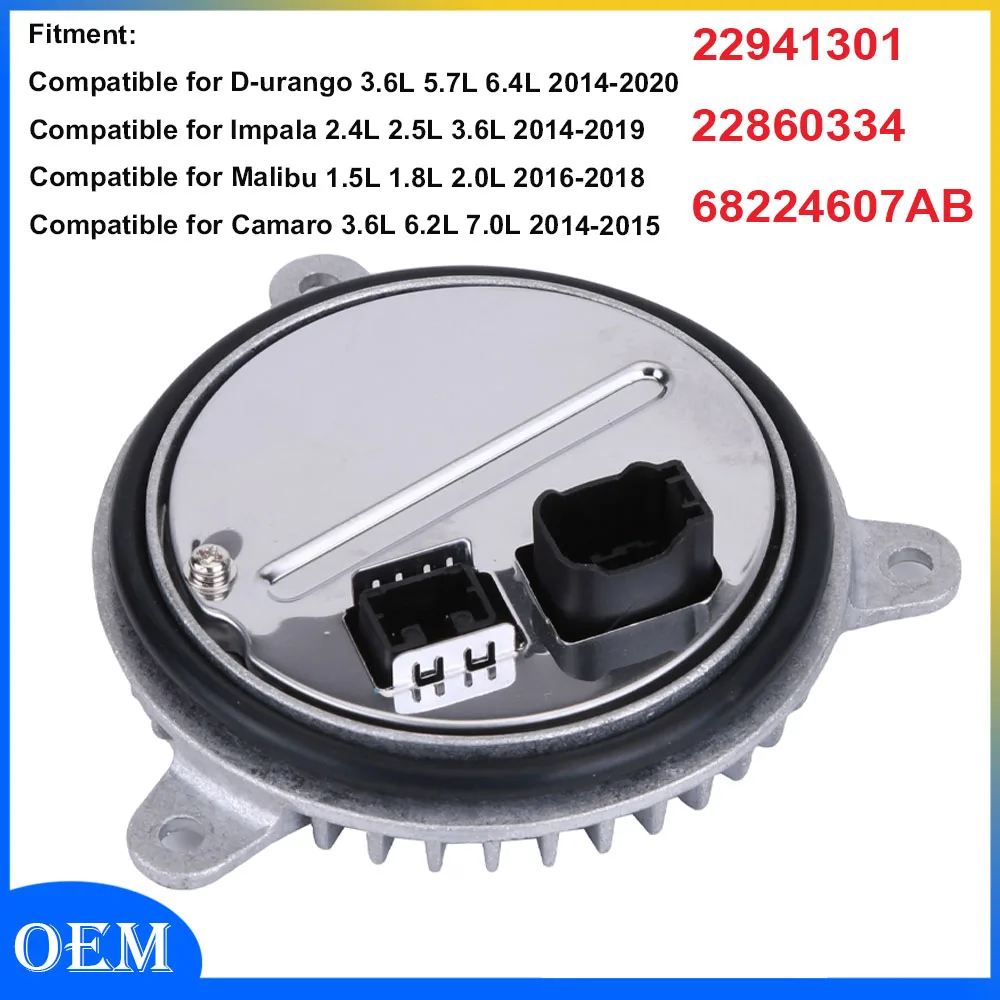 

Xenon Headlight Ballast Control Unit Module Fast Startup Stability for Durango 3.6L 5.7L 6.4L 2014-2020 68224607AB 22860334