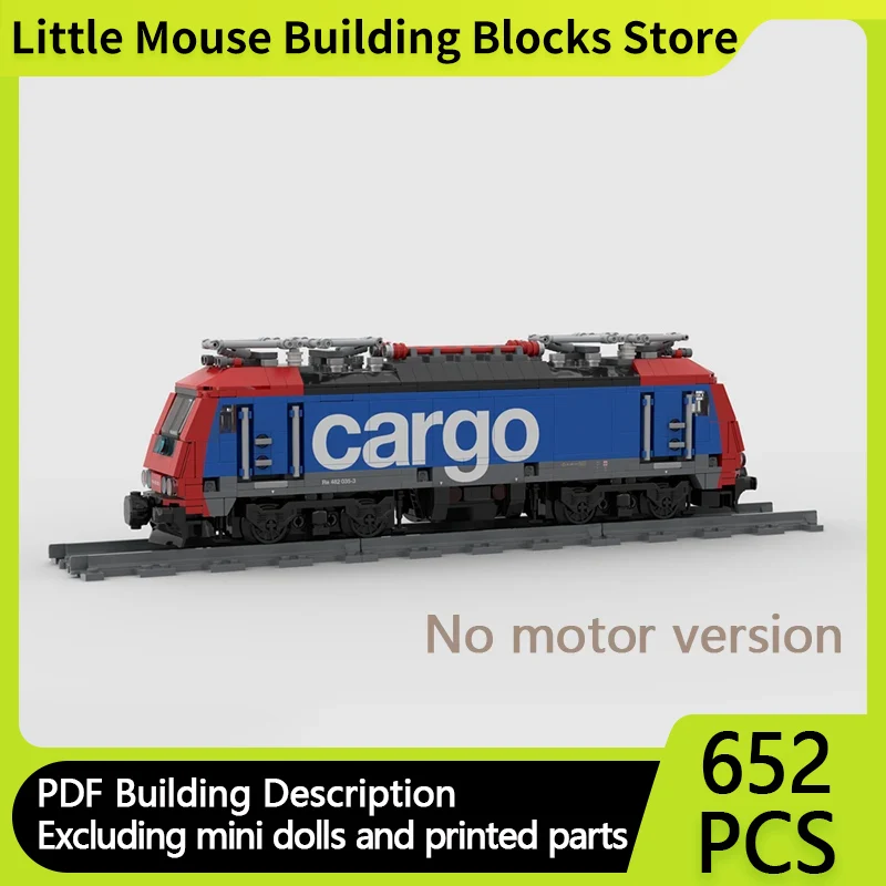 City Car Trains Model MOC Building Bricks Cargo Electric Locomotive Modular Technology Gifts Holiday Assemble Children Toys Suit