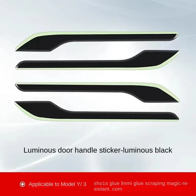 Car Door Handle Stickers Anti-Scratch Luminous for Tesla Model 3/Y Scratch-Resistant Car Stickers Universal car accessories