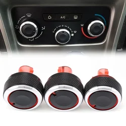 Aluminum Alloy Car Air Conditioning Knob AC Heat Control Switch Button Knob for Peugeot 307 CITROEN C4 C-TRIOMPHE Accessories