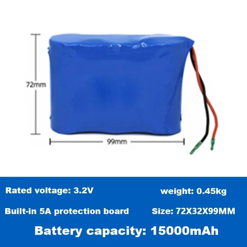 3.2V 32700 32650 Solar Lamp Battery Large Capacity Lithium Battery Solar Street Lamp Floodlight Battery With Protection Panel