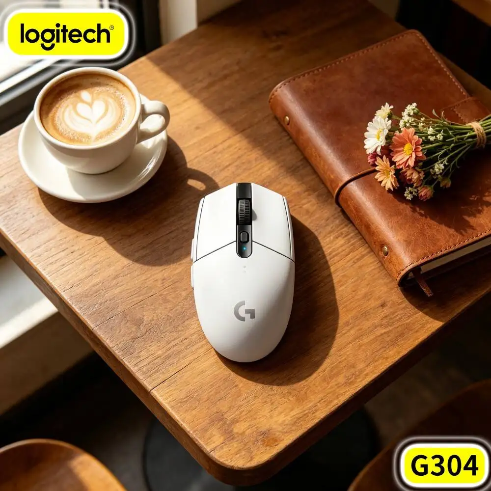 Mouse Gamer Sem Fio Logitech G304 LIGHTSPEED com Componente de Interruptor de Longa Duração que Proporciona Feedback Tátil Claro a Cada Clique