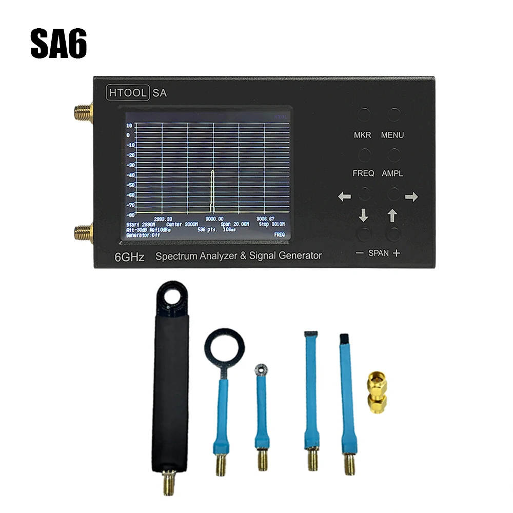 SA6 Upgraded SA Spectrum Analyzer 35-6200 MHz Signal Generator System Updated HT03 9KHz-3GHz Near Field Probe EMC EMI Tests