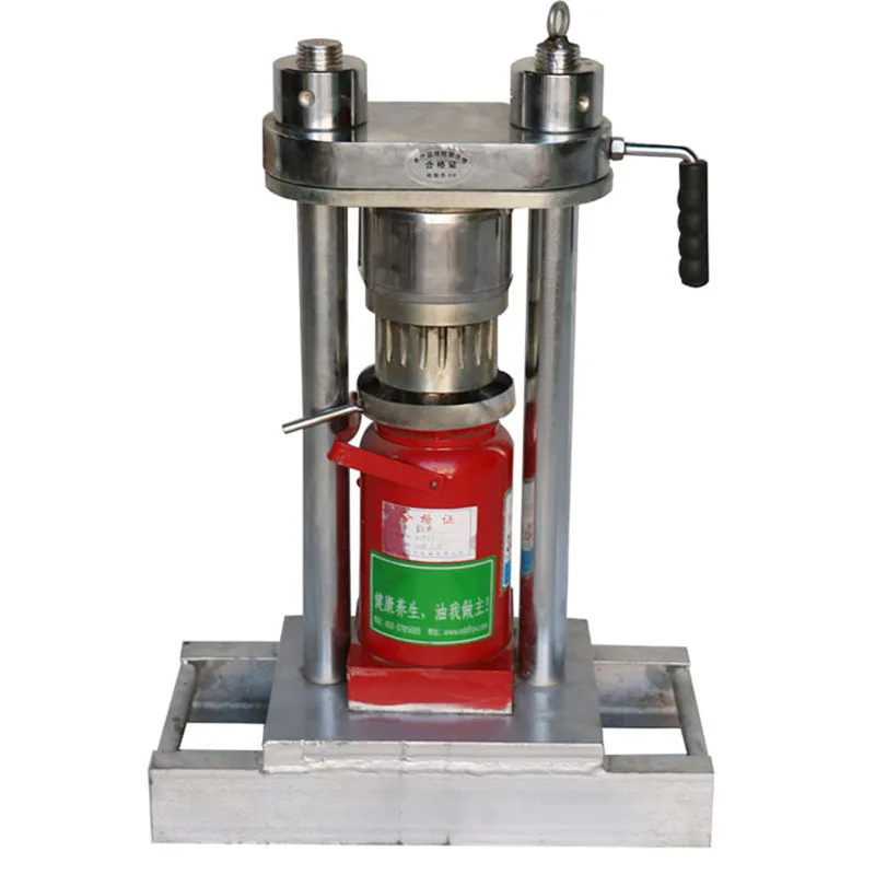Small manual oil press, jack oil press equipment, sesame seed oil press, solid-liquid separation hand press