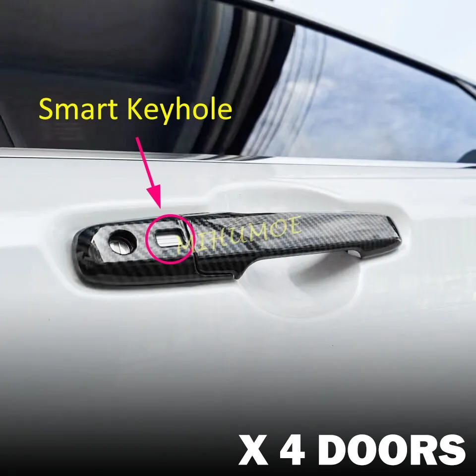 

Carbon Fiber Keyless Door Handle Cover Trims For Toyota Avanza Veloz 2022 2023 2024 2025
