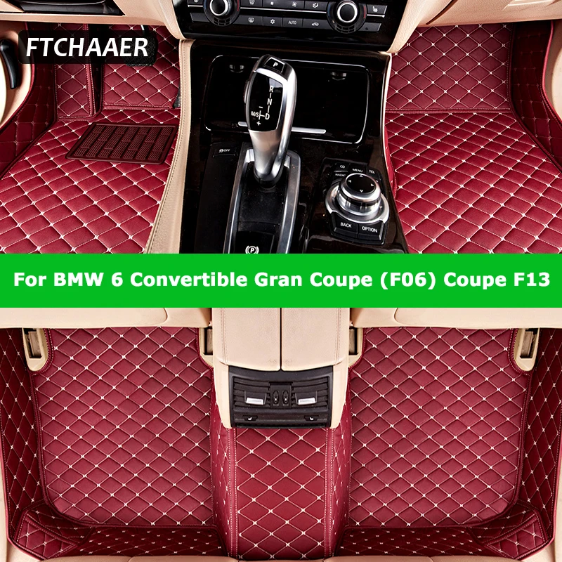 

FTCHAAER пользовательские автомобильные коврики для BMW 6er Convertible F12 GranCoupe F06 Coupe F13 авто ковры аксессуары для ног Coche