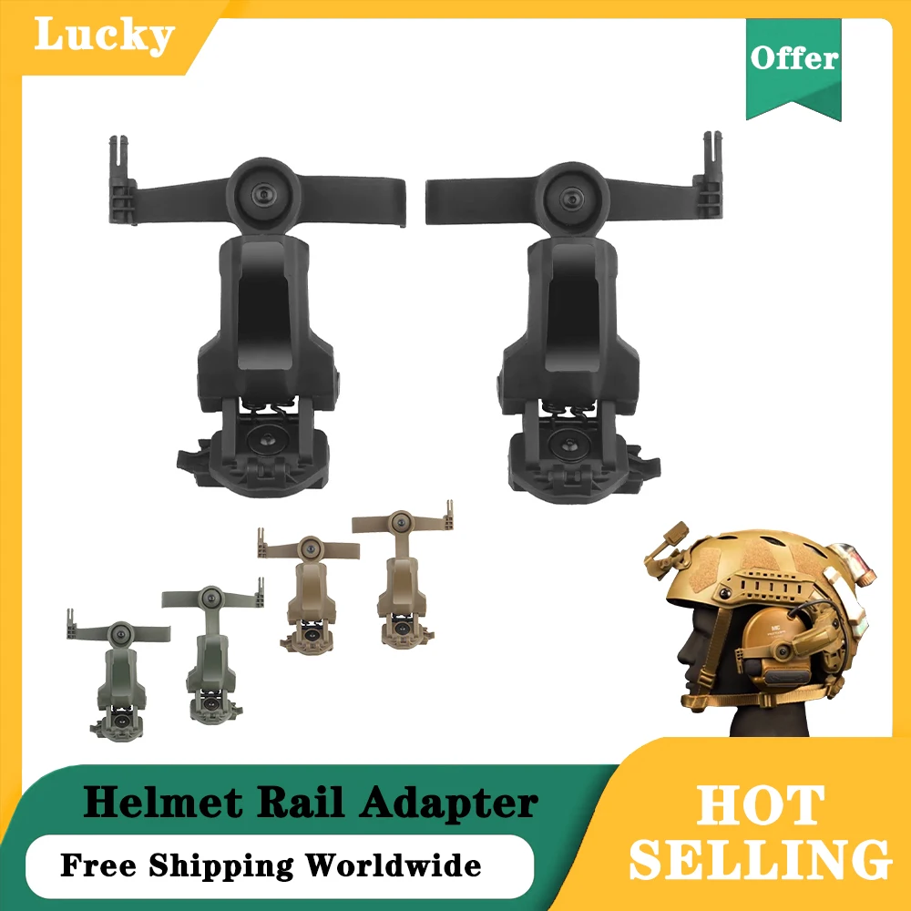 

Tactical Helmet OPS CORE ARC/Wendy M-LOK Rail Adapter Helmet Mount is Suitable for Tactical COMTAC III Hunting Shooting Headset