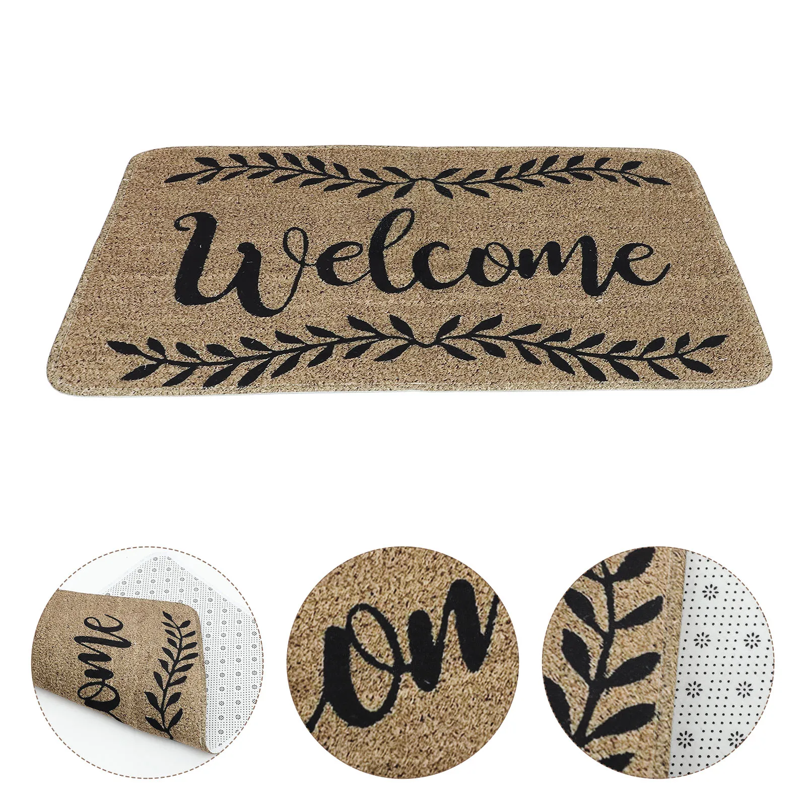 

Outdoor Anti-Slip Welcome Mat Front Door Rug Non-Slip Entryway Doormat Water Absorption Floor Mat Home