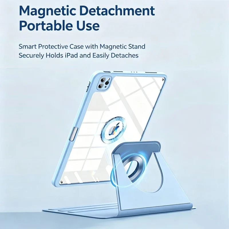 Cover For IPad Air Pro 1 2 3 4 10.9 Inch Magnetic Case for IPad Air 5th 4th 6th 7th Gen 11 Inch Holder Pen Slot Shockproof Cover