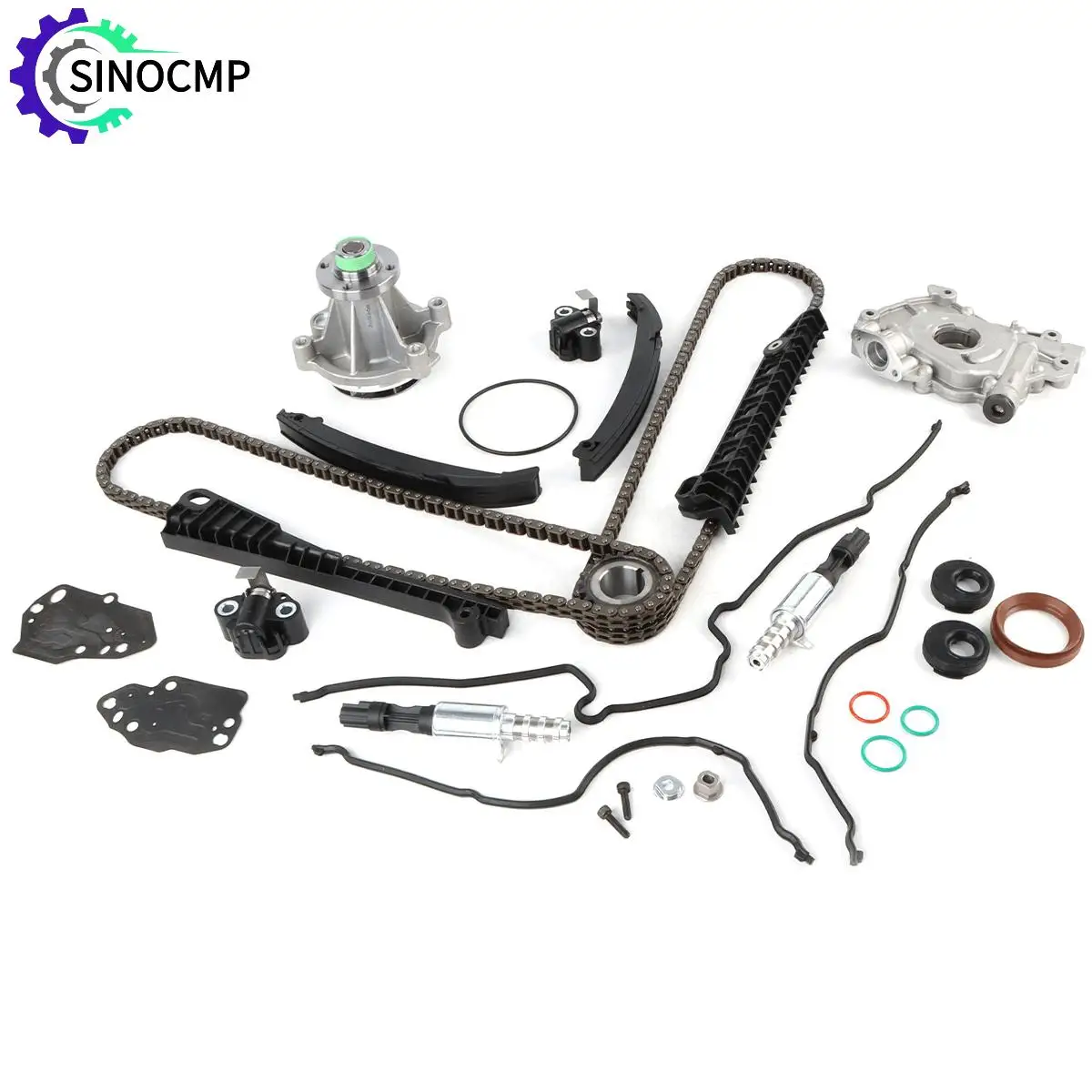 

Комплект цепи ГРМ двигателя, прокладка крышки масляного водяного насоса для 04-08 Ford F150 F250 F350 Expedition Lincoln Navigator 5,4 л, автозапчасти