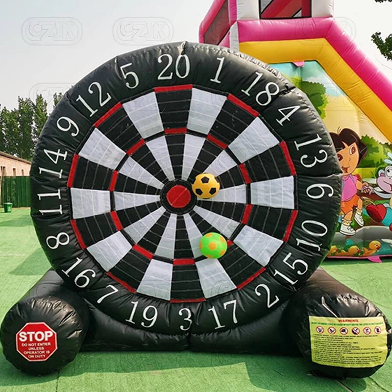 

New Large Giant Interactive Inflatable Human Sports Football Dartboard Soccer Darts Board Games