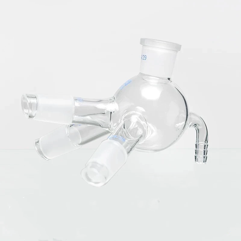 

24/29,Glass Distillation Receiver Cow Shpae,Lab Chemistry Glassware,High Borosilicate Resistant To High Temperatures