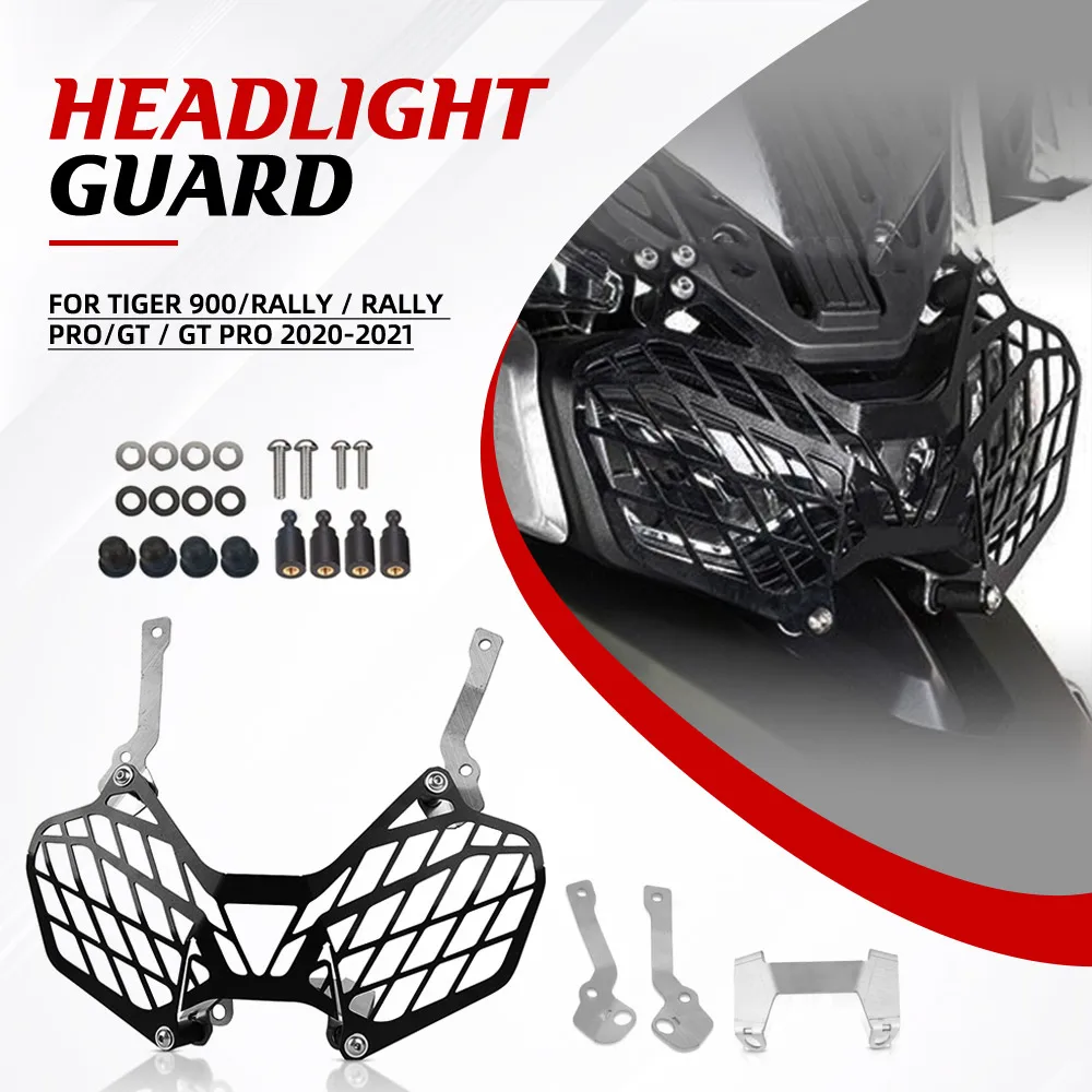 

For Tiger 900/RALLY / RALLY PRO/GT / GT PRO 2020-2021 900GT Tiger 900 Headlight Grille Guard Protector Headlamp Protection Cover