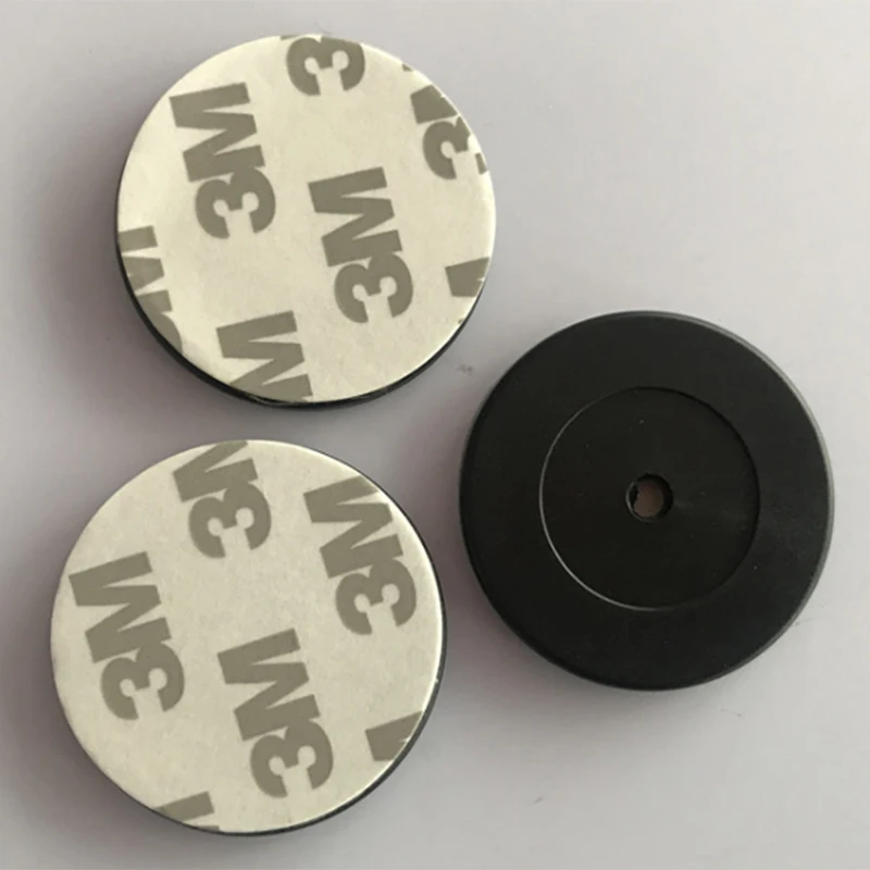 100 Stks/partij Patrol sensor card 13.56Mhz Ic Rfid Ronde Abs Anti-metalen 3M Coin Tags Access Control Guard Tour Patrol systeem