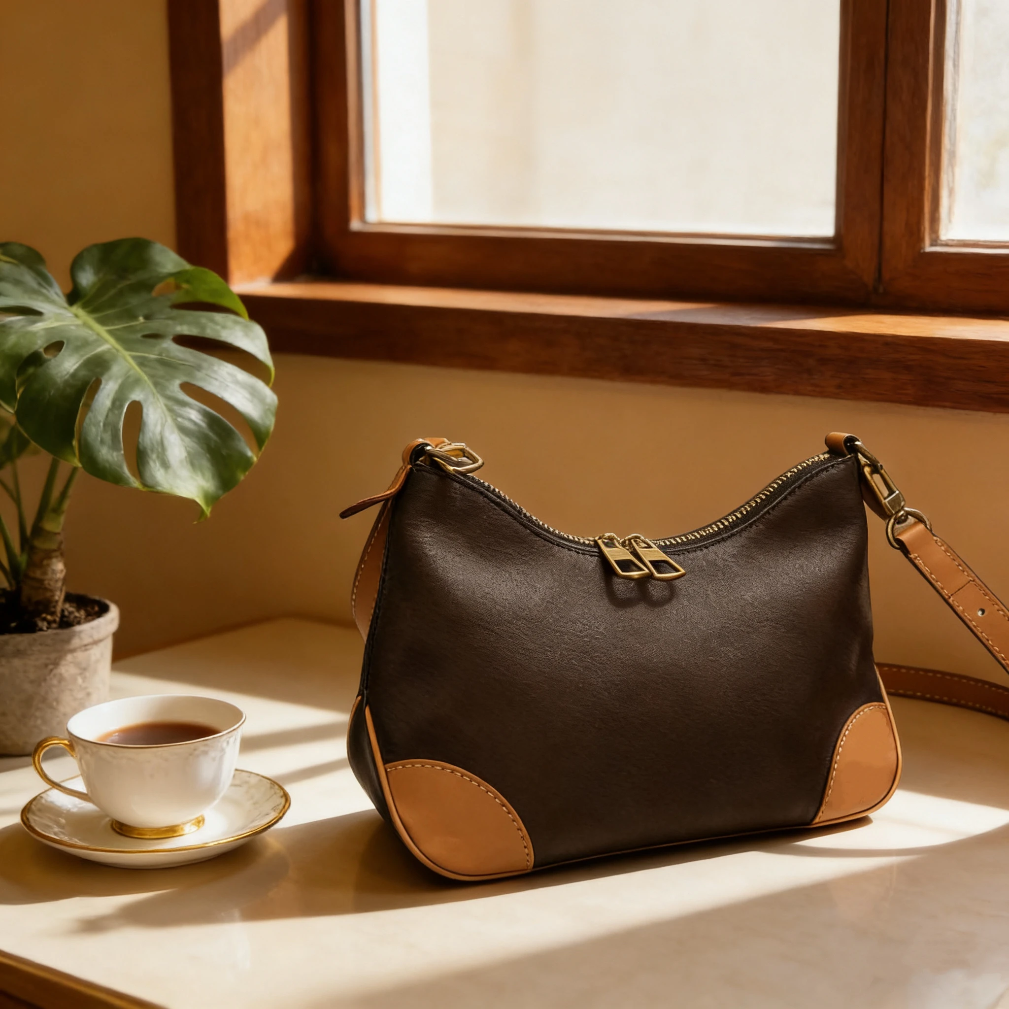 

New Vintage Retro Shoulder Bag for Women PU Leather Underarm Crossbody Ladies Luxury Casual Handbag Purse with Original Logo