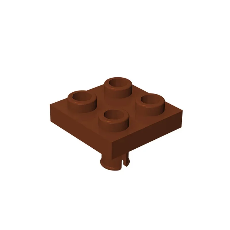 Moc 70 peças 2476 modificado 2x2 com kit de blocos de construção de pino na placa inferior tijolos quebra-cabeça de partículas brinquedos crianças presentes de aniversário para crianças