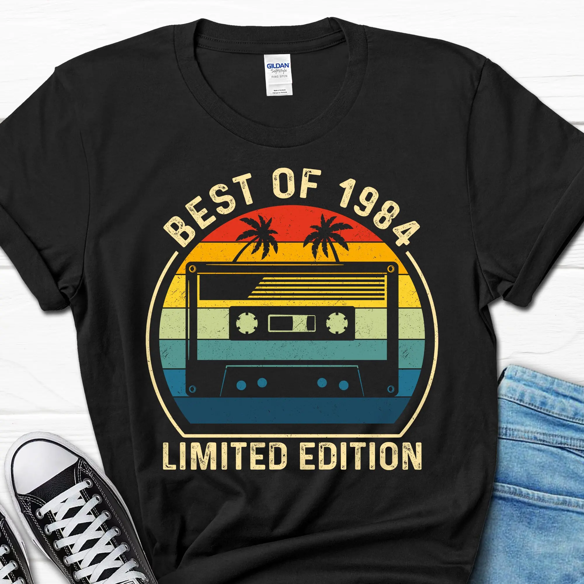 40th Birthday T Shirt Best of 1984 Men's For Him Turning 40 Bday Retro Classic Women's Her