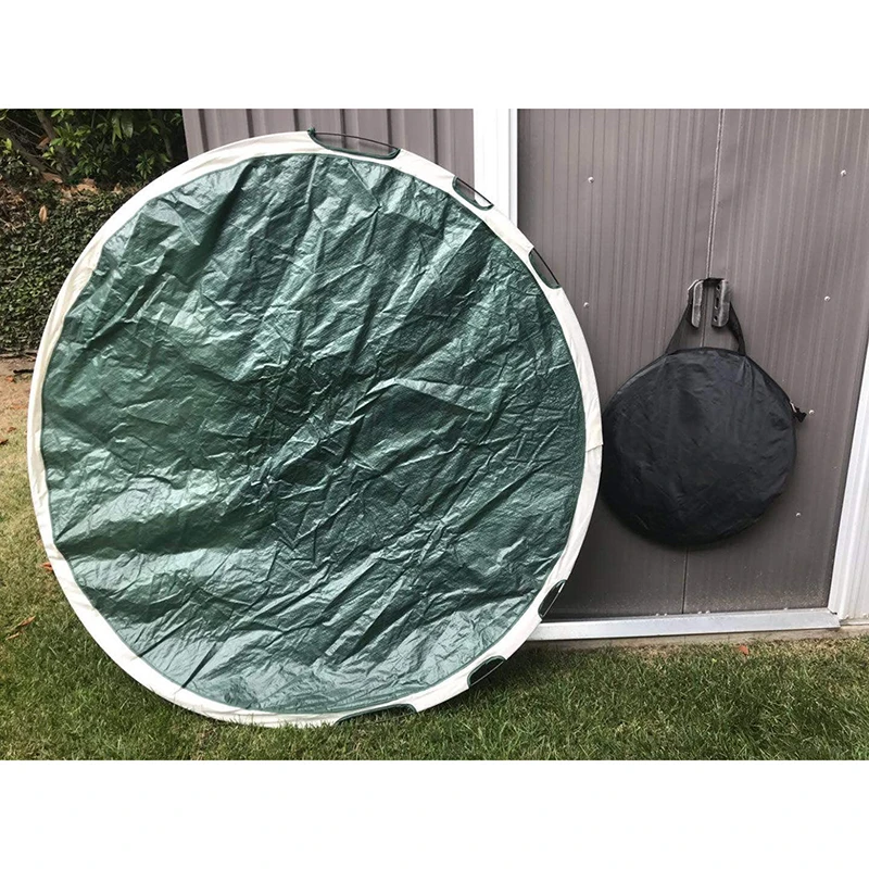 สินค้าใหม่พับ Dustpan Leaf กระเป๋าเก็บสะสมกลมกระเป๋า Garden Garden Leaf กระเป๋าสวน