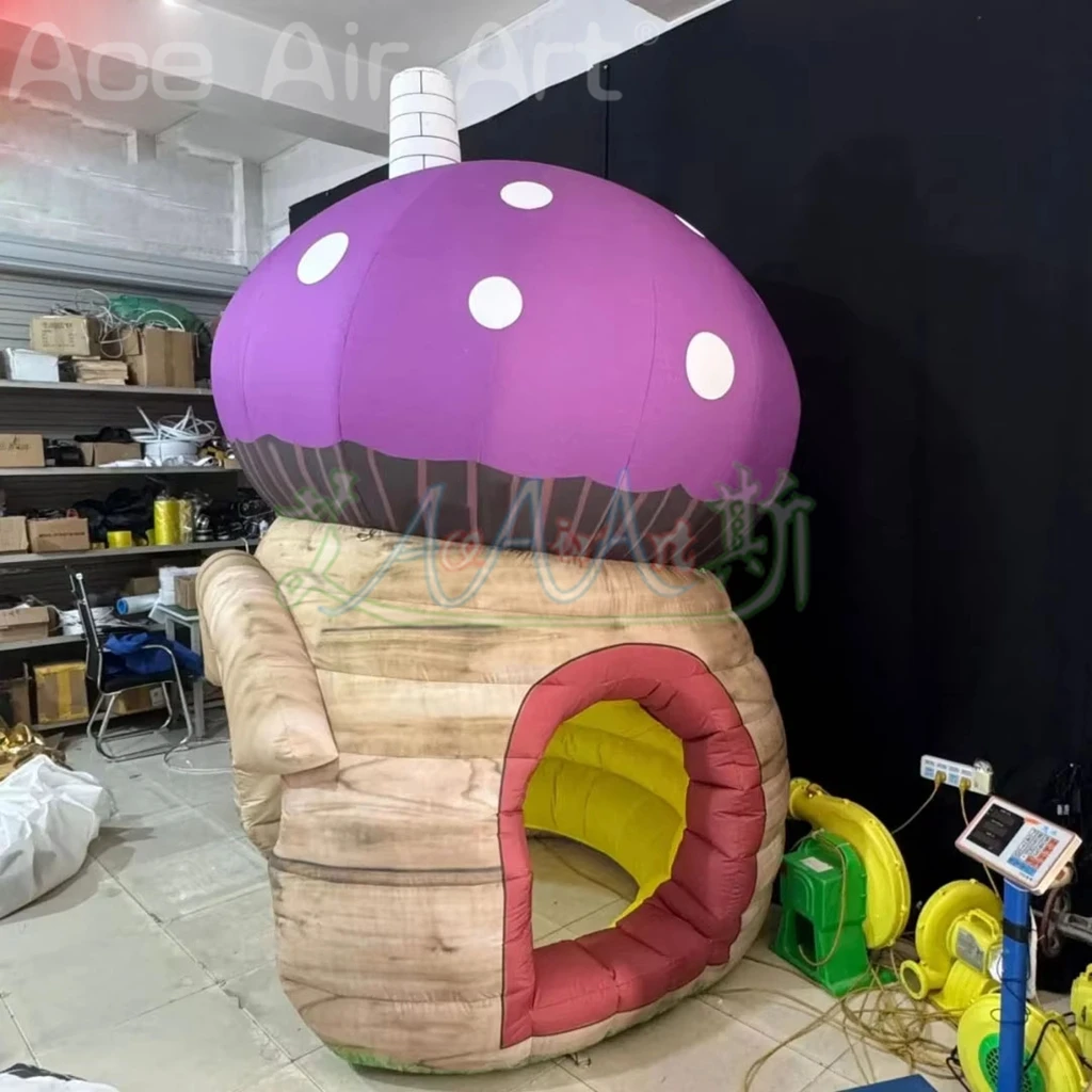 3M gigante inflable de dibujos animados seta cúpula tienda casa soplado de aire evento al aire libre niños fiesta decoración accesorios para publicidad