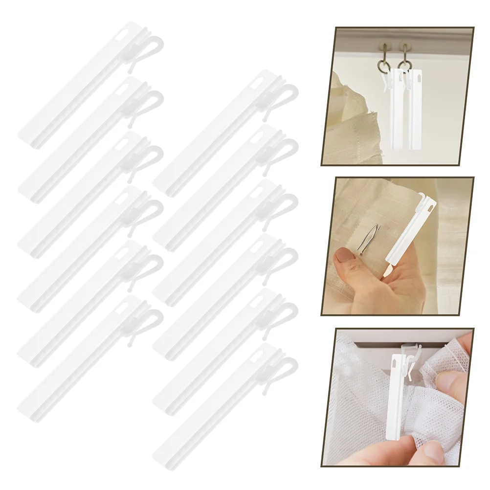 25 Pcs Curtain Adjustment Hook Wire Track Curtains Adjustable Dreadlock Hooks Japanese-style