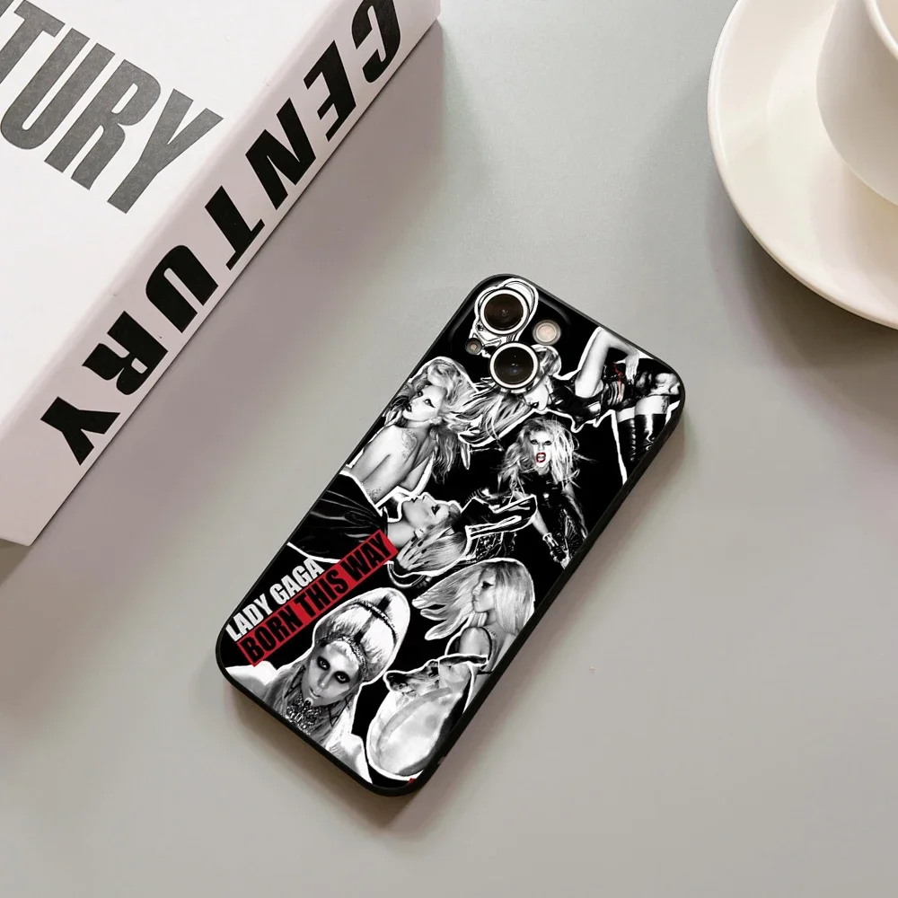 For Iphone 13 Pro Max Lady Gaga Singer Phone Case for Iphone 14 15 12 11 Pro Max X XR XS 7 8 Plus Max SE 2020 Soft Phone Covers