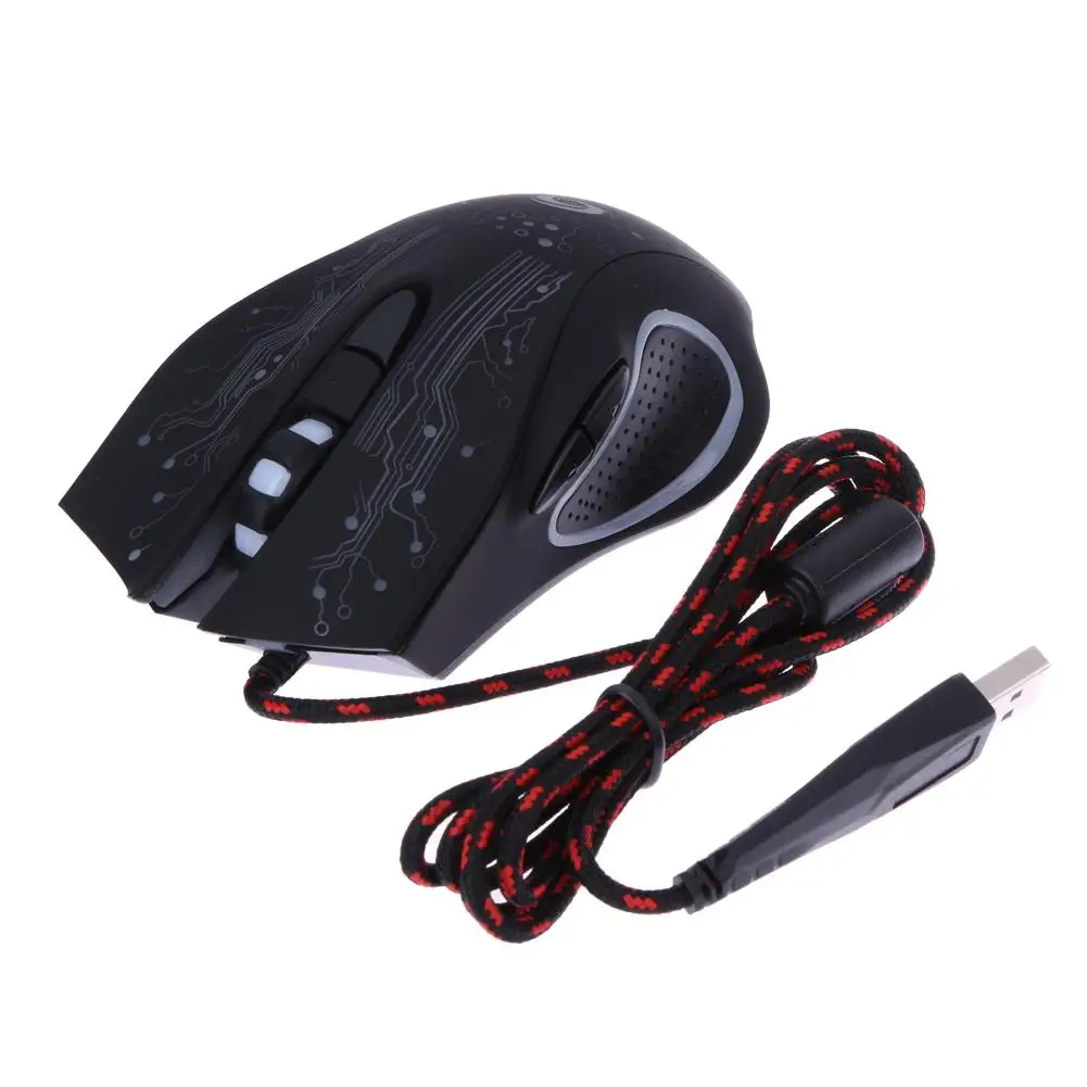 1.5 متر USB السلكية الألعاب ماوس 3200PDI قابل للتعديل 7 أزرار LED الخلفية المهنية ألعاب الفئران مريح الكمبيوتر لأجهزة الكمبيوتر المحمول