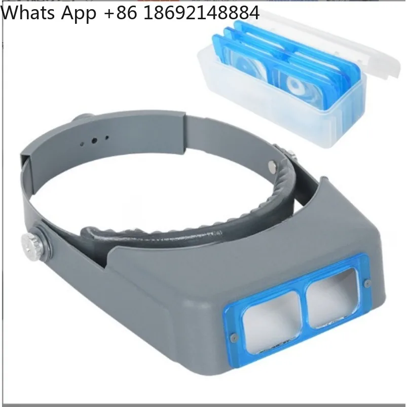 Four magnification helmet magnifying glass optical glass lens mobile phone repair spot